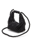 Petite Pearl Braided Top Handle Clutch Bag