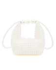 Petite Pearl Braided Top Handle Clutch Bag