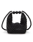 Petite Pearl Braided Top Handle Clutch Bag