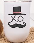 Valentine's Day XO Top Hat Wine Cup Tumbler