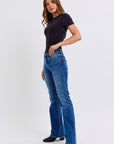 Judy Blue Full Size Mid-Rise Bootcut Jeans with Pockets