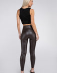 High Rise Faux Leather Leggings