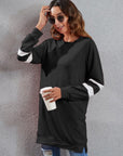 Full Size Striped Round Neck Long Sleeve T-Shirt