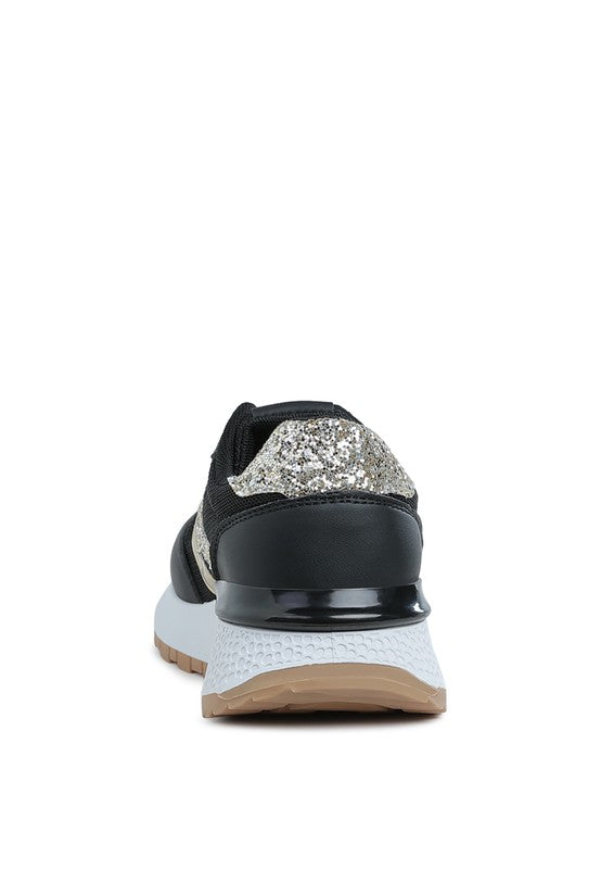 Tapers Glitter Detail Chunky Sneakers