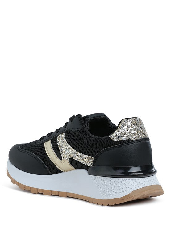 Tapers Glitter Detail Chunky Sneakers