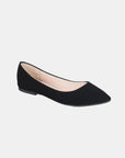 Forever Link Pointy Toe Slip On Flat Loafers- Black