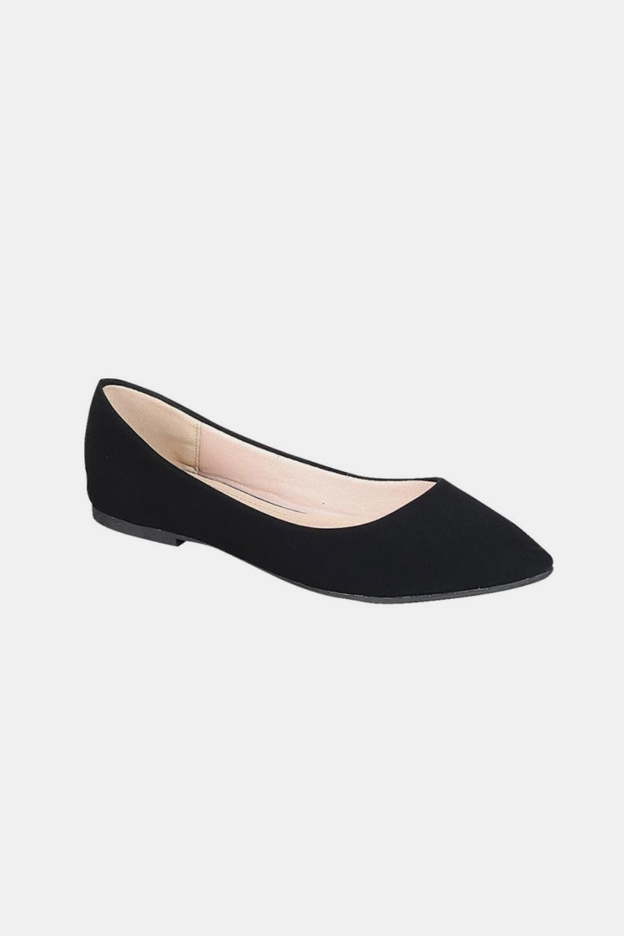 Forever Link Pointy Toe Slip On Flat Loafers- Black