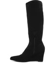 Tulsha Microfiber Wedge Heel Boots