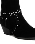 Rodeo Studded Suede Ankle Boots