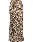 Honey Slit Leopard Midi Skirt