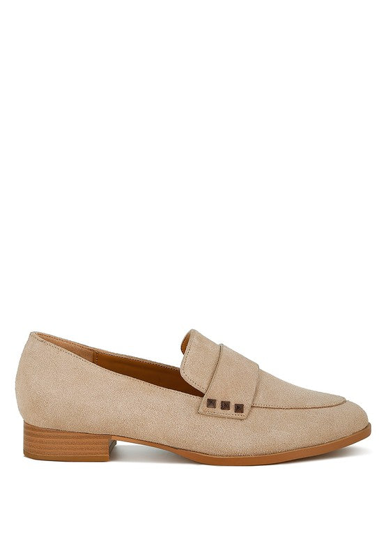 Durance Studded Suede Loafers