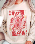 CHAMPAGNE QUEEN OF HEARTS Graphic Sweatshirt