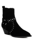 Rodeo Studded Suede Ankle Boots