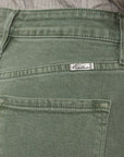 Kancan Ultra High Rise Straight Jeans- Olive