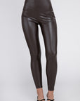 High Rise Faux Leather Leggings