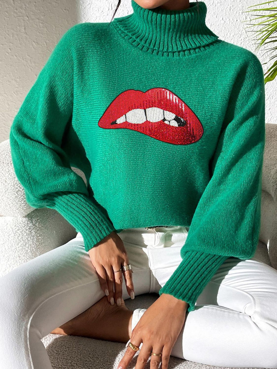 Hey Lover Lover Turtleneck Sweater