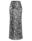 Honey Slit Leopard Midi Skirt