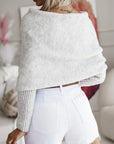 Wrap me in Beauty Long Sleeve Cropped Reversible Sweater