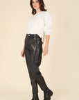 Vegan leather pants