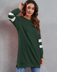 Full Size Striped Round Neck Long Sleeve T-Shirt