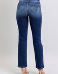 Judy Blue Full Size Washed Straight Leg Jeans with Pockets