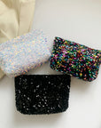 Sequin Clutch with Zipper