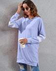 Full Size Striped Round Neck Long Sleeve T-Shirt