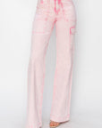 RISEN Full Size High Rise Wide Leg Cargo Pocket Jeans