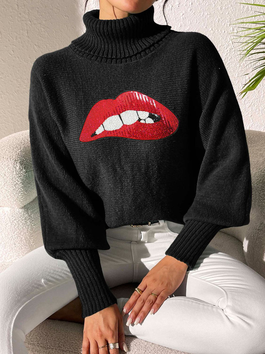 Hey Lover Lover Turtleneck Sweater