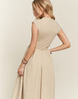 ADORA V-Neck Cap Sleeve Dress