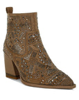 Omishi Stud Embellished Ankle Boots