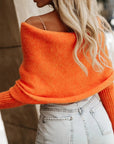 Wrap me in Beauty Long Sleeve Cropped Reversible Sweater