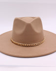 CHAIN BELT FEDORA HAT