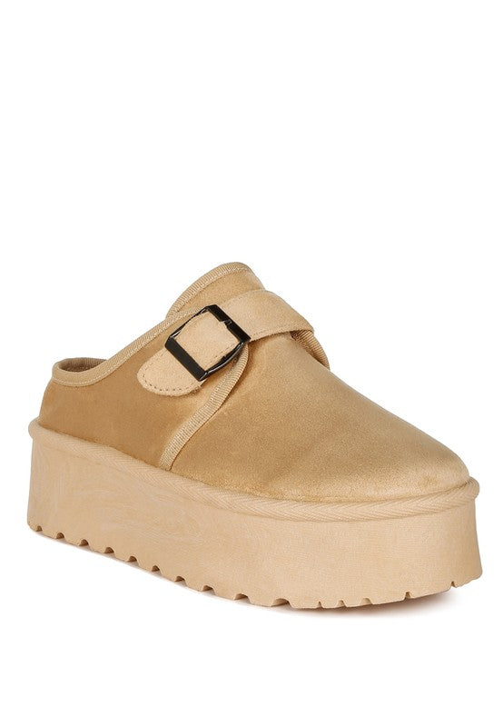 Ryeson Buckle Strap Platform Classic Slip-On