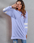 Full Size Striped Round Neck Long Sleeve T-Shirt