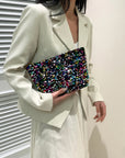 Sequin Clutch with Zipper