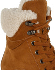 Madoka Fur Collar Chunky Ankle Boots