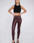 High Rise Faux Leather Leggings