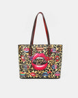 Nicole Lee USA 3-Piece Wild Lips Print Handbag Set