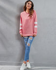 Full Size Striped Round Neck Long Sleeve T-Shirt