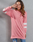 Full Size Striped Round Neck Long Sleeve T-Shirt