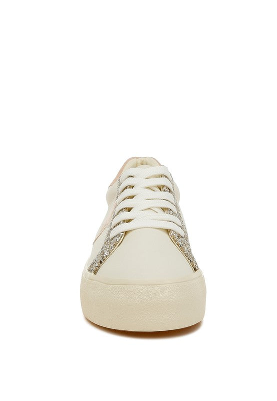 Bomber Metallic Star Glitter Sneakers