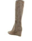 Tulsha Microfiber Wedge Heel Boots