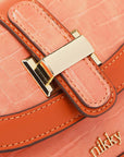 Nicole Lee USA Croc Embossed Crossbody Bag