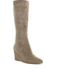 Tulsha Microfiber Wedge Heel Boots