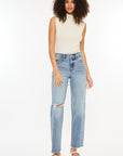 Kancan Ultra High Rise Distressed Straight Jeans