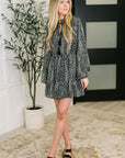 A Cheeky Little Time Tiered Dress in Black