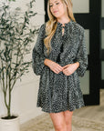 A Cheeky Little Time Tiered Dress in Black