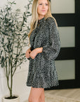 A Cheeky Little Time Tiered Dress in Black