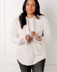 A Tad Chilly Waffle Knit Hoodie